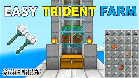 Trident Farm In Minecraft Pocket Edition Easy Trident Farm