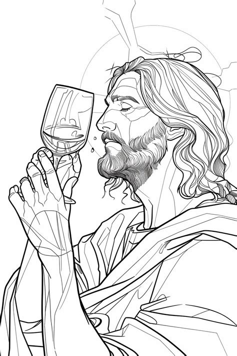 25 Printable Drawings Of Jesus Scenes To Color And Create Divine