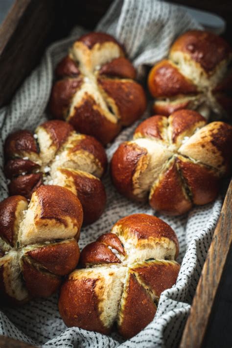 Pumpkin Shaped Pretzel Rolls Seitan Is My Motor