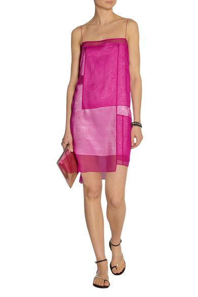 Helmut Lang Silk Organza Mini Dress Net A Porter