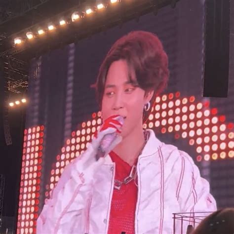 Jimin Ptd On Stage In Seoul D 2 Ctto Red Leather Jacket Leather