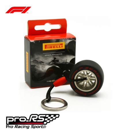 Porte clés PIRELLI Pneu Rouge Formule 1 Pro RS