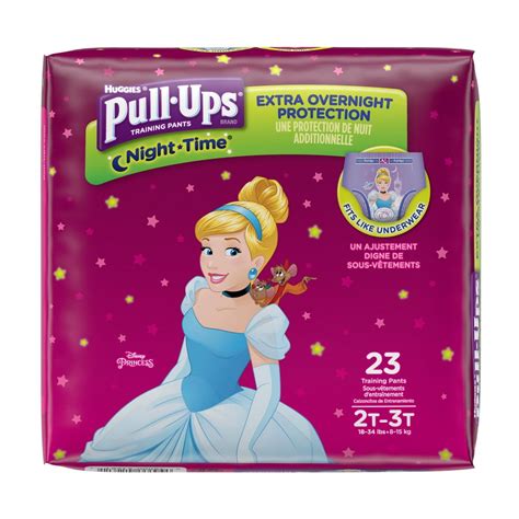 Huggies Pull Ups Girls Nighttime Training Pants Jumbo Pack Size 2t 3t 23ct Size 2t 3t 23