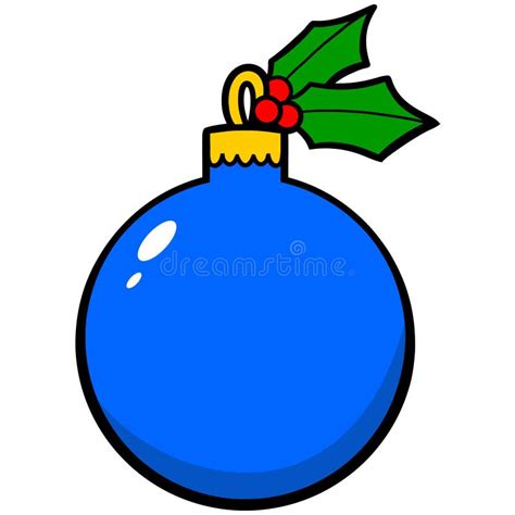 Blue Christmas Ornament Stock Vector Illustration Of Blank 53668535