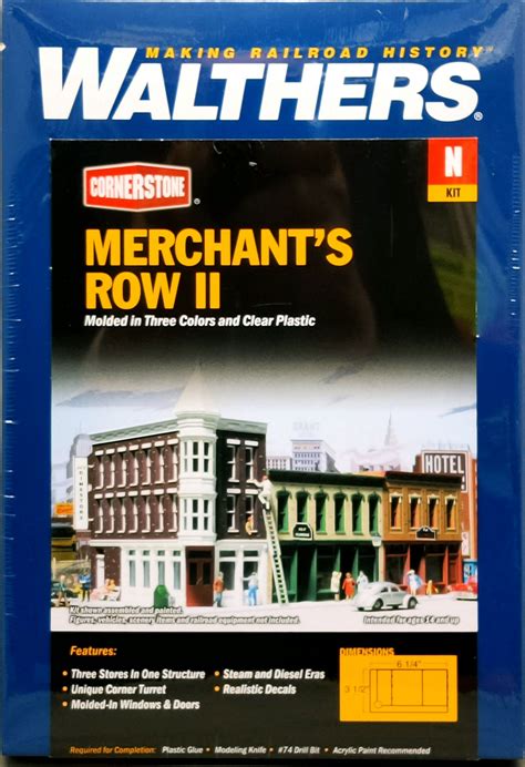 Walthers Cornerstone N Merchants Row Ii Kit