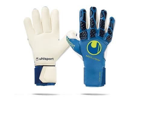 Uhlsport Hyperact Absolutgrip Finger Surround Tw Handschuhe Blau Weiss