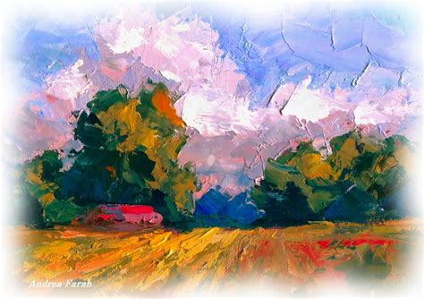 Abstract Landscape Palette Knife Painting 1