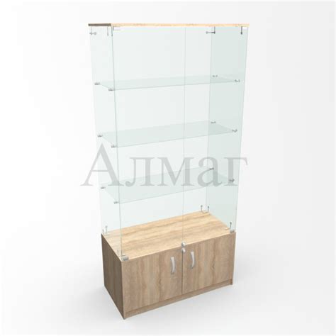 Витрина стеклянная 2000х800х400 (ВС-03) | Almag