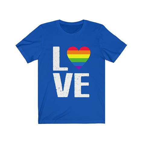 Pride Shirt Love Tee Gay Pride T Shirt Unisex Lgbtq Tshirt Etsy