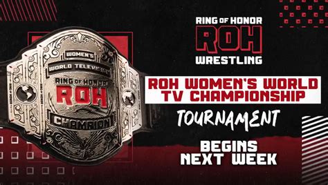 Women’s TV title tournament to begin on next week’s Ring of Honor TV