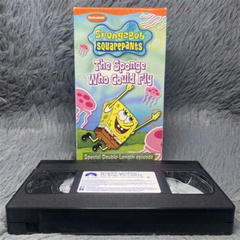 Spongebob Squarepants The Sponge Who Could Fly Vhs 2003 Nickelodeon Cartoon 97368756038 Ebay