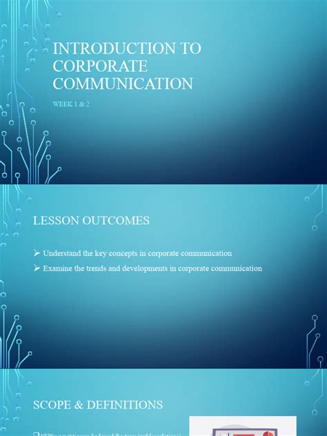 Week 1 Introduction To Corporate Communication Pdf