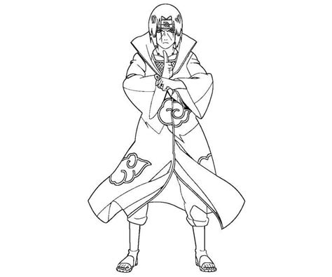 Itachi Luchando Para Colorear Imprimir E Dibujar Coloringonlycom