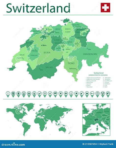 Switzerland World Map Location