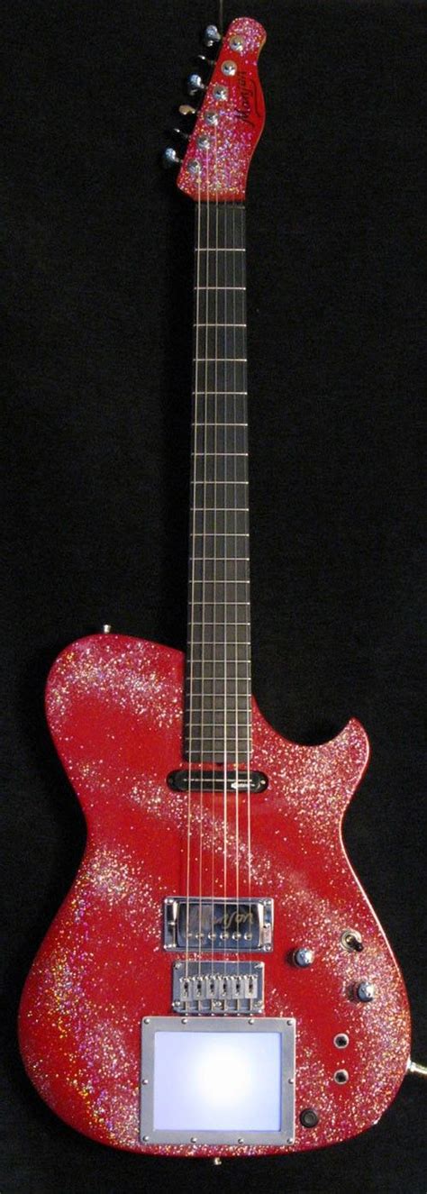 Red Glitter Guitar Manson Guitars Electric Guitar