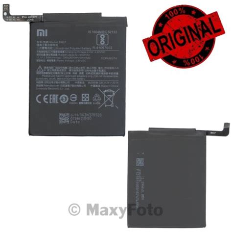 Xiaomi Batteria Ricambio Originale Bn Mah Pila Ioni Litio Per