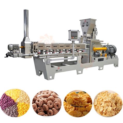 Corn Flakes Making Machine Breakfast Cereal Food Processing Line