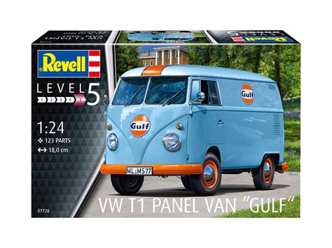 Revell 07726 L5 VW T1 Panel Van Gulf Decoration 1 24 Revell