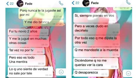 Aparecieron Los Chats Entre Fede Bal Y Flor Marcasoli Que Enojaron A