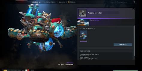 Beli Item Gift Arcane Inverter Gyrocopter Set Nemestice Collector S