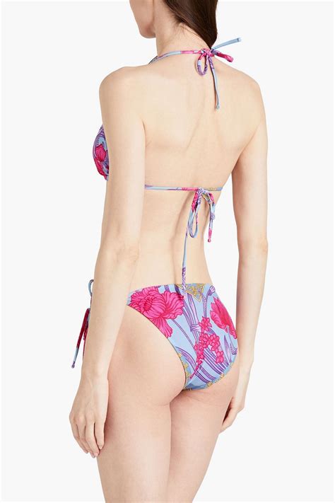 VERSACE Printed Low Rise Bikini Briefs THE OUTNET