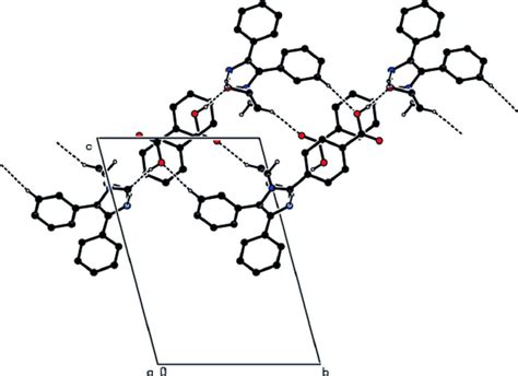 View Of A Part Of The Hydrogen Bonding In The Title Compound Download Scientific Diagram