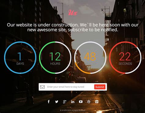 Top Free Website Under Construction Coming Soon Templates Web