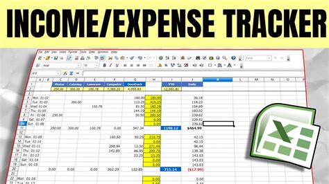 Create A Powerful Incomeexpense Gig Work Tracker Spreadsheet Easily Youtube