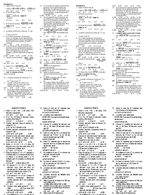 PDF ARITMETICA Divisibilidad Numeros Primos DOKUMEN TIPS