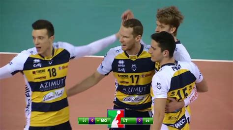 Pallavolo SuperLega Modena Latina 3 0 Highlights YouTube