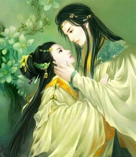 Ghim Trên Ancient Chinese Couple Nghệ Thuật Nhật Bản Nghệ Thuật ảo