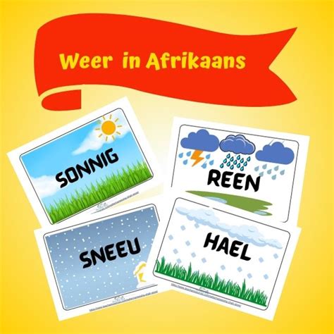 Seisoene En Weer In Afrikaans Seasons And Weather In Afrikaans • Teacha