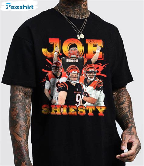 Joe Burrow Joe Shiesty Shirt Cincinnati Bengals Long Sleeve Unisex Hoodie