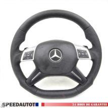 VOLANT APLATI EN CUIR POUR MERCEDES W166 W204 W212 W246 W463 ML