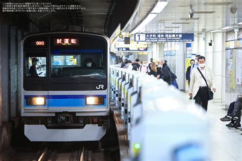 2nd Train 【jr東】e231系800番台ミツk3編成、東京メトロ東西線内試運転の写真 Topicphotoid74432