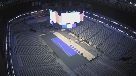 Timelapse Fort Worth S Dickies Arena Transforms To A Tennis Venue