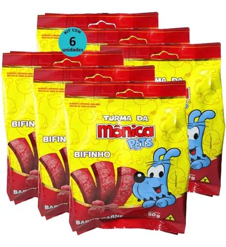 Petisco Turma Da M Nica Pets Bifinho C Es Adultos Sabor Mercadolivre