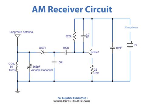 Simple Am Radio Receiver Schematic Circuit Diagram