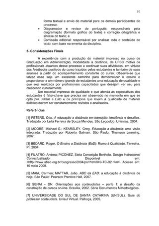 Produ O De Material Para Ead Fluxograma Pdf