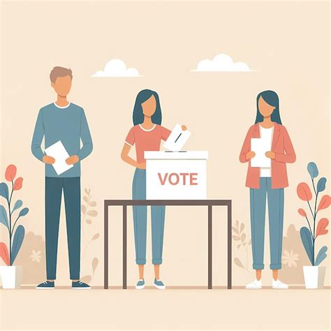 premium photo democratic process people participating  voting