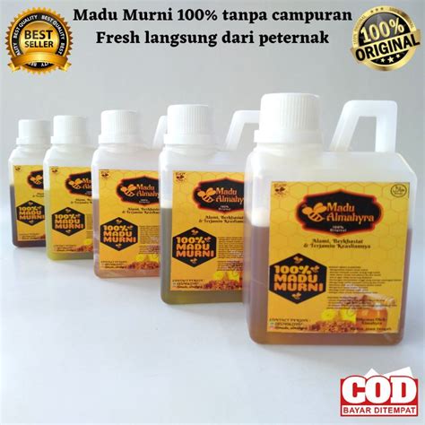 Jual Madu Murni Asli 500 Gram 1kg Isi 2 Jerigen 100 Pure Raw Honey