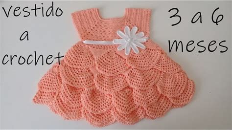 Venta Vestido Bebe A Crochet En Stock