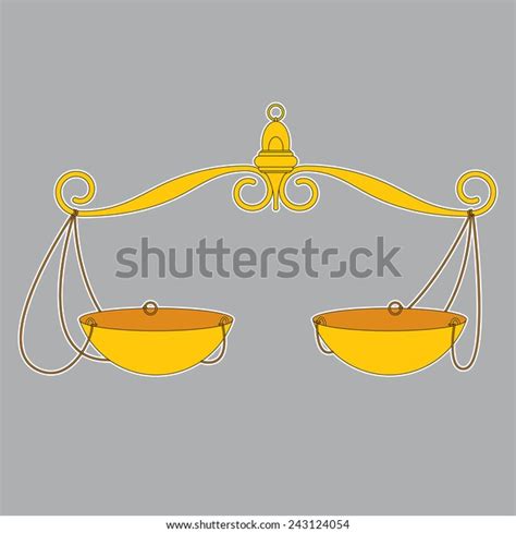 Old Vintage Scale Symbol Justice Stock Vector (Royalty Free) 243124054 ...