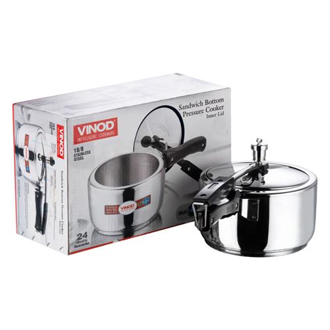 Vinod Stainless Steel Pressure Cooker Inner Lid Ltr Buy