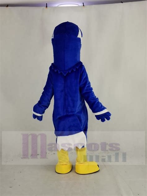 Strong Blue Hawk Mascot Costume Animal