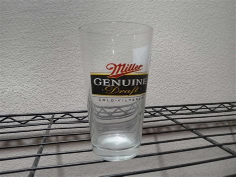 Miller Genuine Draft Beer Glass Barware - Etsy