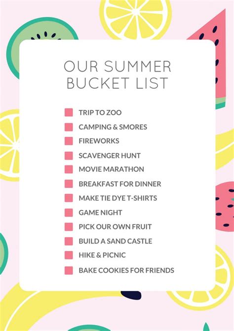 What's On Your Summer Bucket List? - Les Petits Cherubs