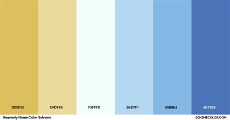 Heavenly Home Color Scheme - Palettes - SchemeColor.com