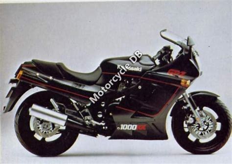 Kawasaki Gpz 1000 Rx Reduced Effect 1987 Datos Técnicos Poder Par