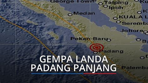 Gempa 41 Magnitudo Kejutkan Masyarakat Di Padang Panjang Akibat